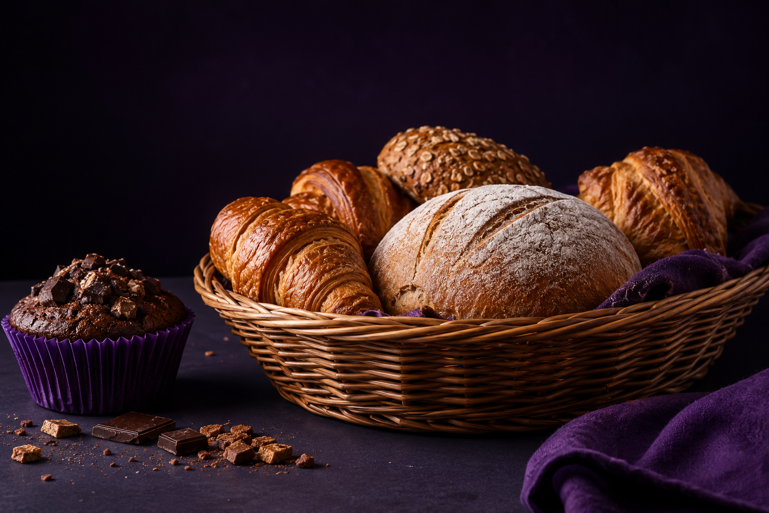 Freshly baked MILKA BAKE products